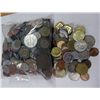 Image 1 : Foreign coin lot, 5 pounds of coins, approx 500 coins
