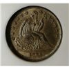 Image 2 : 1838 LARGE STARS NO DRAPERY SEATED DIME NGC MS65