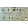 Image 1 : 17 different Roosevelt dimes:46D-47PDS-48DS-49PDS-