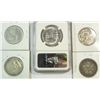 Image 2 : 1951 BTW  half $  NGC64  also a 93 Columbian VF-1921 Alabama  VF scratched
