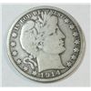 Image 1 : 1914 Barber half $  4+ letters Liberty