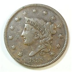 1835 Large penny VF/XF  nice color  PQ coin