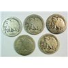 Image 2 : 5  1916S Walker half $all 4 digits visible but weak