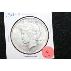 1922-D Peace $1