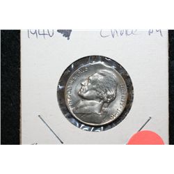 1940 Jefferson Nickel, Choice BU