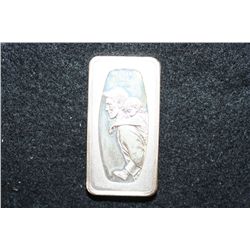 1972 Father's Day Silver Ingot, .925 Fine Silver 1,000 Grain, The Franklin Mint