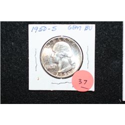 1950-S Washington Quarter, Gem BU