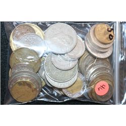 Foreign Coin, Various Dates, Conditions & Denominations, Lot of 50