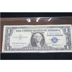 1957 US Silver Certificate $1, Blue Seal