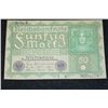 Image 2 : 1919 German 50 Funfzig Mark Foreign Bank Note