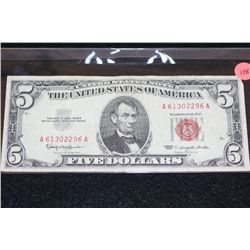 1963 United States Note $5, Red Seal