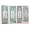 Image 2 : 2003-A US Federal Reserve Note $1, Atlanta GA Reserve, Lot of 4, Uncut