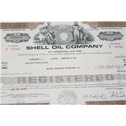 Shell Oil Co. Stock Certificate Dated 1976