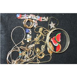 Grab Bag of Misc. Costume Jewelry Pieces