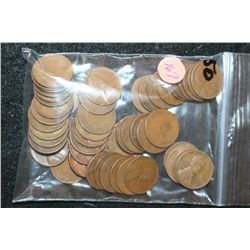 Wheat Back Penny, Various Dates & Conditions, Lot of 50