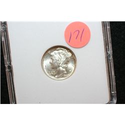 1942-D Mercury Dime, MCPCG Graded MS66