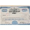 Image 1 : UOP Inc. Stock Certificate Dated 1976