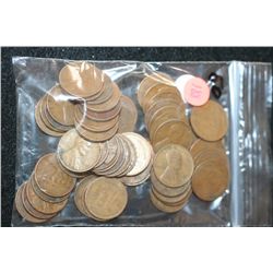 Wheat Back Penny, Various Dates & Conditions, Lot of 50