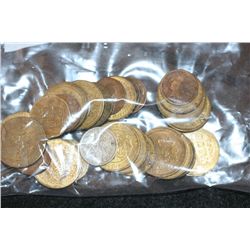 Grab Bag of US Coin, Foreign Coin, Wooden Nickel, Token, Etc., Various Dates & Conditions, Lot of 30