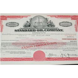 Standard Oil Co. Stock Certificate Dated 1977