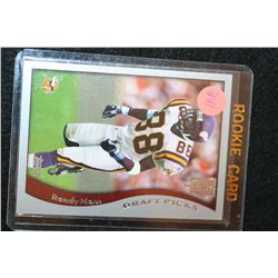 1998 Topps NFL Randy Moss-Minnesota Vikings Rookie Football Card