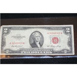 1953 United States Note $2, Red Seal