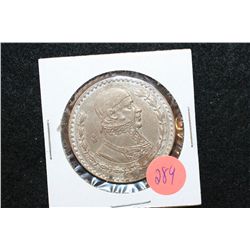 1957 Mexico Un Peso Foreign Coin