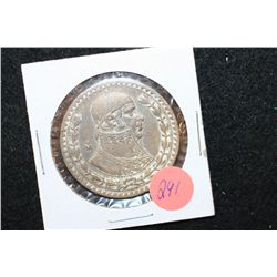 1958 Mexico Un Peso Foreign Coin