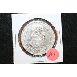 1967 Mexico Un Peso Foreign Coin