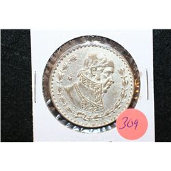 1961 Mexico Un Peso Foreign Coin