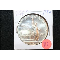1986-P US Ellis Island-State of Liberty Commerative $1 Coin
