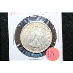 1971 French 1 Rupee Foreign Coin