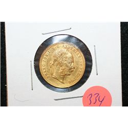 1880 German Ducat Foreign Gold Coin, Removed From Jewelry