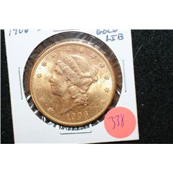 1906-S US Liberty $20 Gold Coin