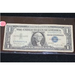 1957-B US Silver Certificate $1, Blue Seal
