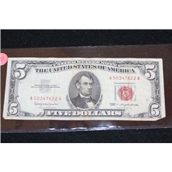 1963 United States Note $5, Red Seal