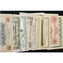 German Foreign Bank Note, Various Dates, Conditions & Denominations, Lot of 26
