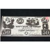 Image 1 : 184? Republic of Texas $50 Bank Note (Copy) From Frontier Times Museum