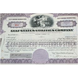 Gulf States Utilities Co. Stock Certificate Dated 1969