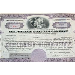 Gulf States Utilities Co. Stock Certificate Dated 1969