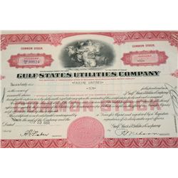 Gulf States Utilities Co. Stock Certificate Dated 19584