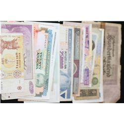 Foreign Bank Note, Various Dates, Conditions & Denominations, Lot of 25
