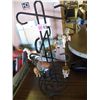 Image 1 : Black Metal Hanger with 6 Misc. Ornaments