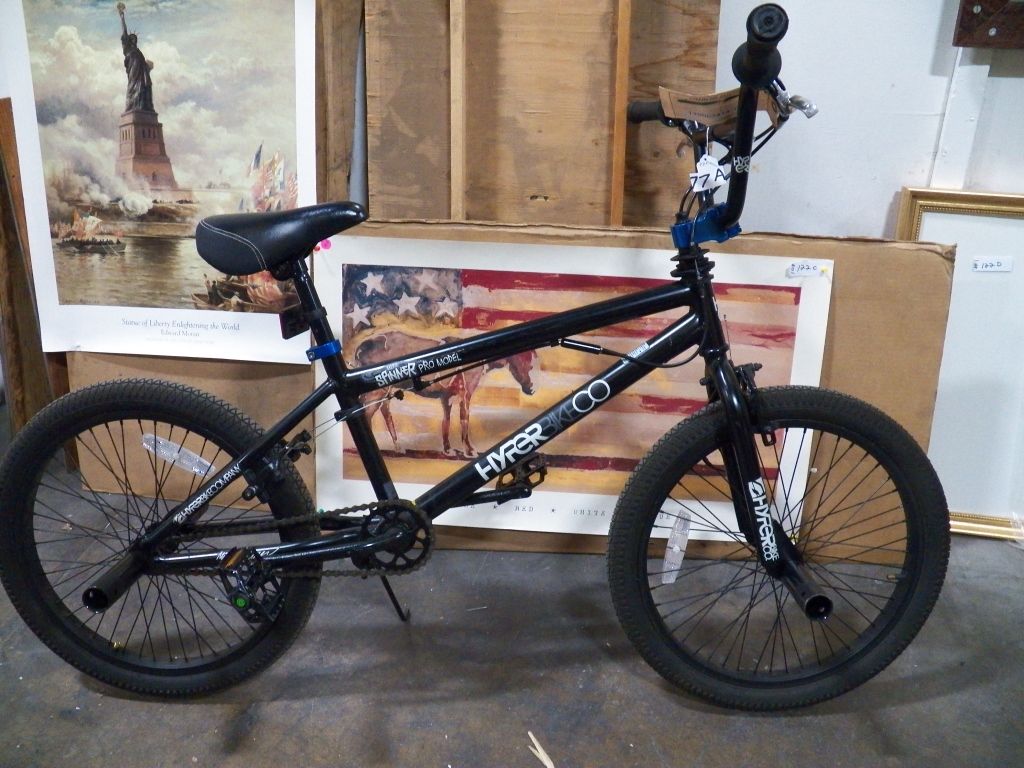 20 inch hyper spinner gloss black bmx bike Clearance