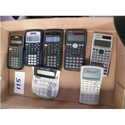 7- Assorted Calculators (works)