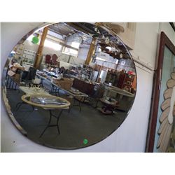 Large Oval Etched Mirror Approx 28" x 20"