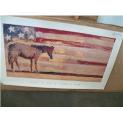 Patriotic Horse Print