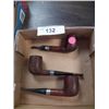 Image 1 : Misc. Lot of 3 Vintage Wood Pipes