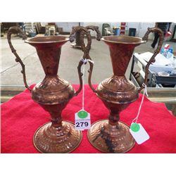 Vintage Pair of Art Nouveau Vase