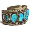 Image 2 : Old Pawn Turquoise Sterling Silver Cuff Bracelet